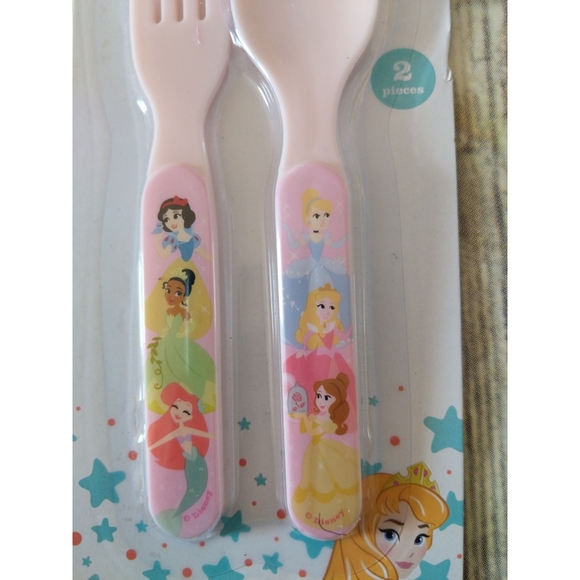 Nwt Disney Princess Fork and Spoon, 2 sets - Picture 2 of 4